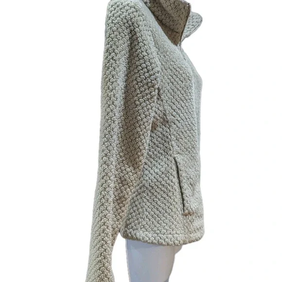 Columbia Women's Sherpa Full Zip Ivory Jacket Sz S - Picture 4 of 8